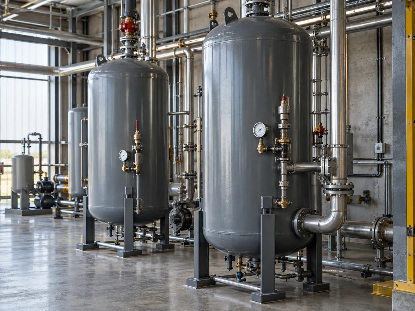 Representative image showing expansion tanks and vessels